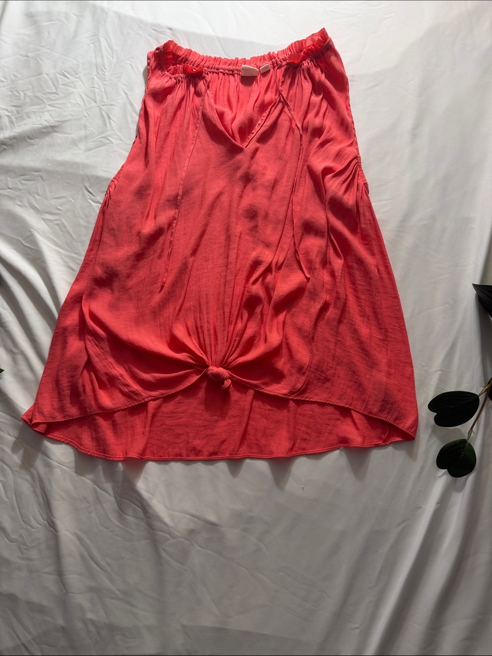 GAP Coral Knot-Front Tank Top